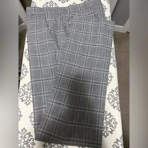 Le Chateau Gray Plaid Dress Pants